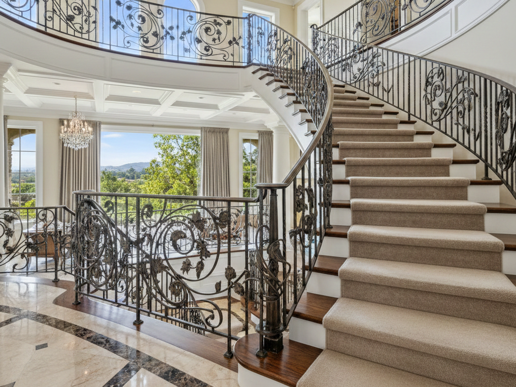 ,Artistic Metal Staircase Details