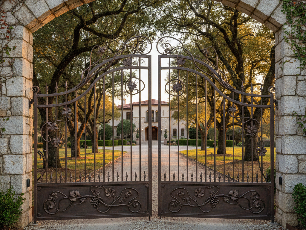 Modern Minimalist Iron Gate
